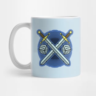 swords and dice Mug